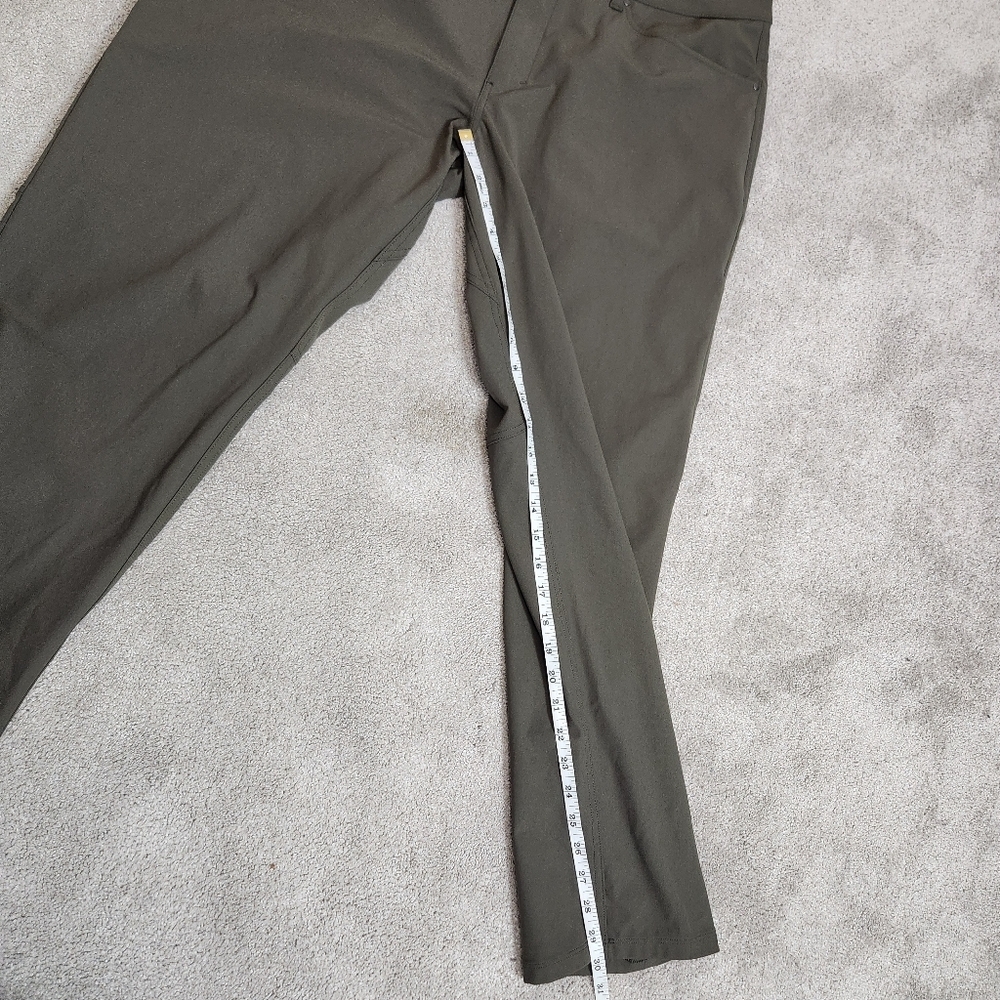 Lululemon ABC Men's Pants Classic 30" *Warpstreme Dark Olive Green Work Office - Picture 8 of 13